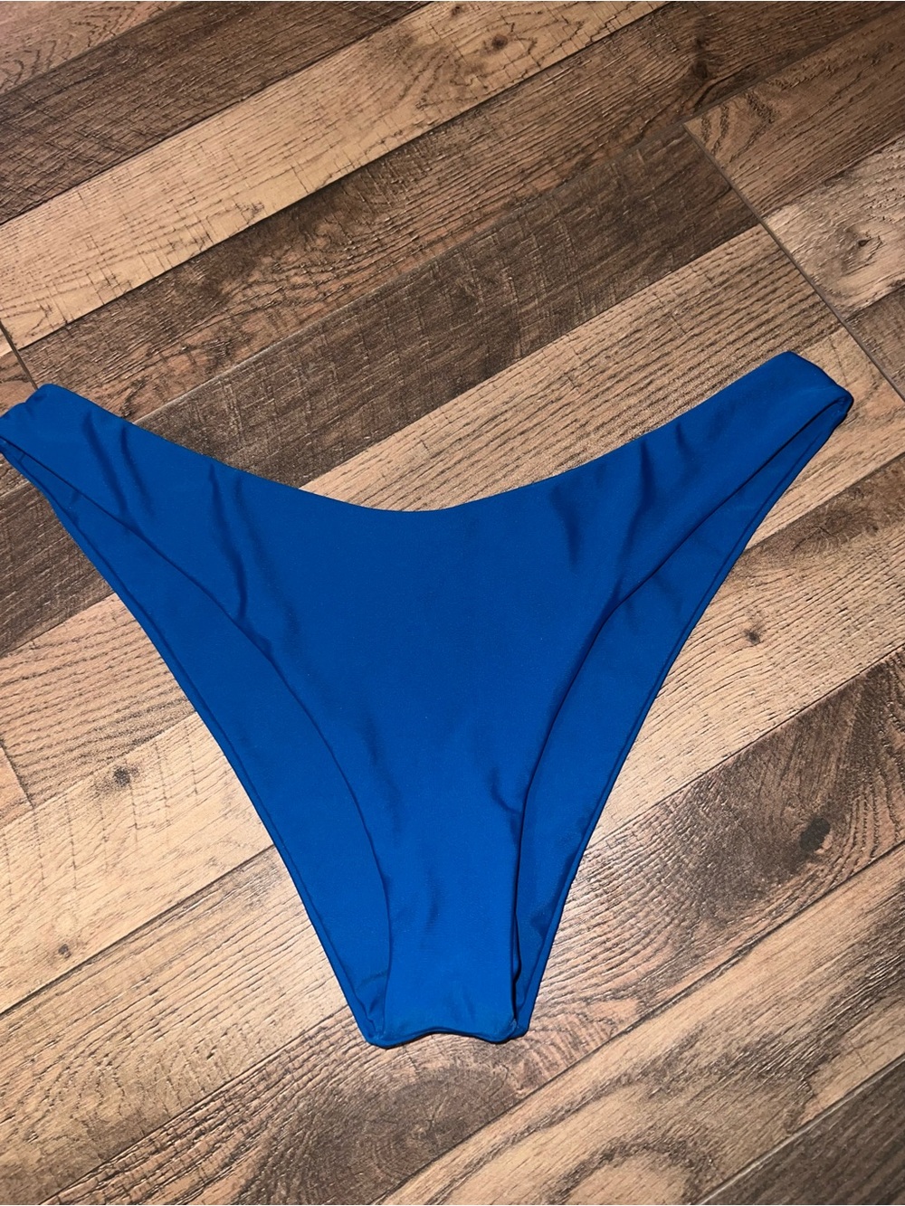High-Waist Blue Women’s Swim Bottom